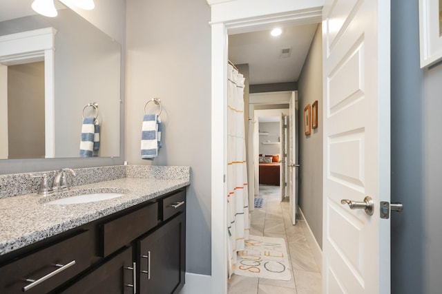 bathroom with vanity