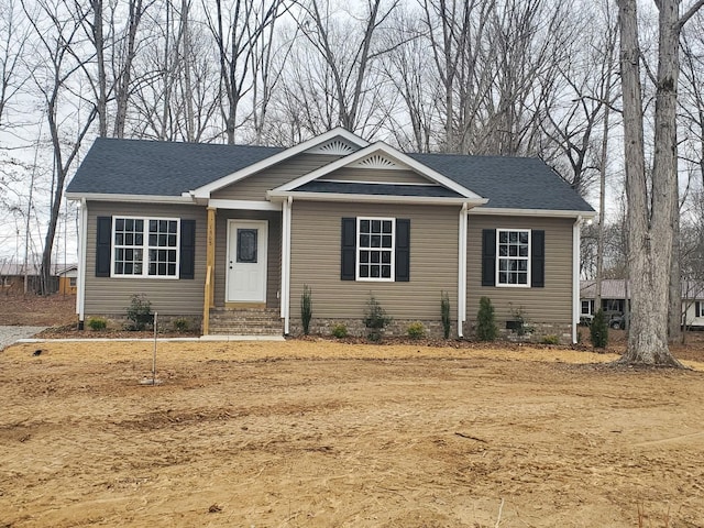 view of front of home