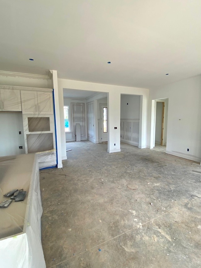 view of unfurnished living room