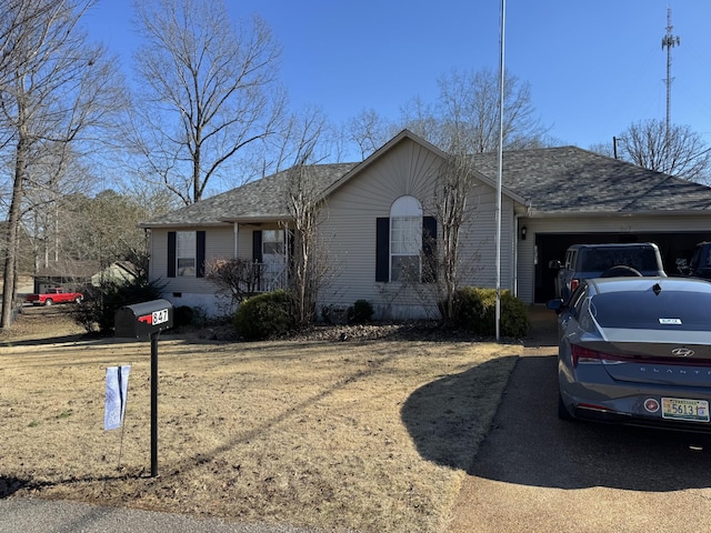 ranch-style house with a garage