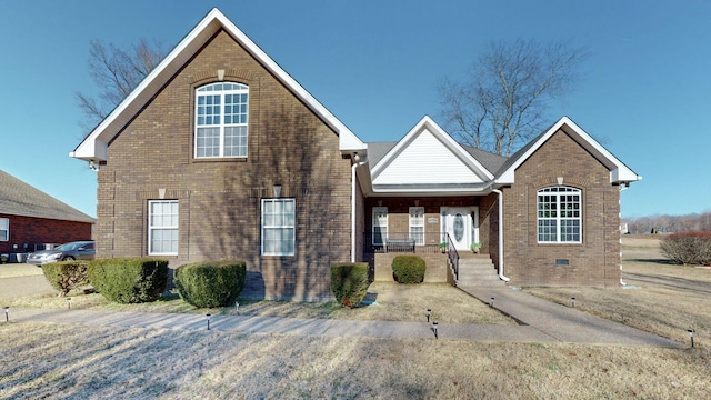 front of property with a porch