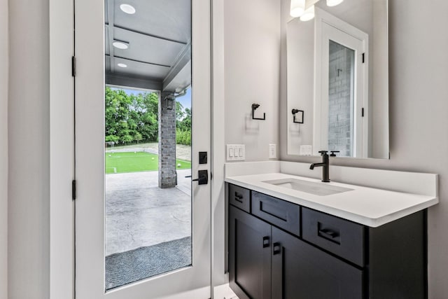 bathroom with vanity