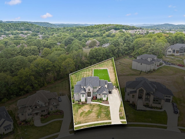 birds eye view of property