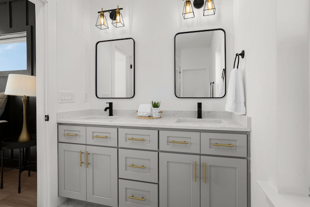 bathroom with vanity