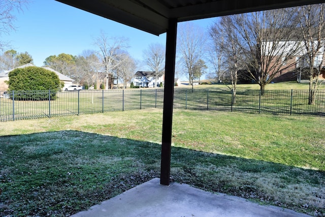 view of yard with a patio