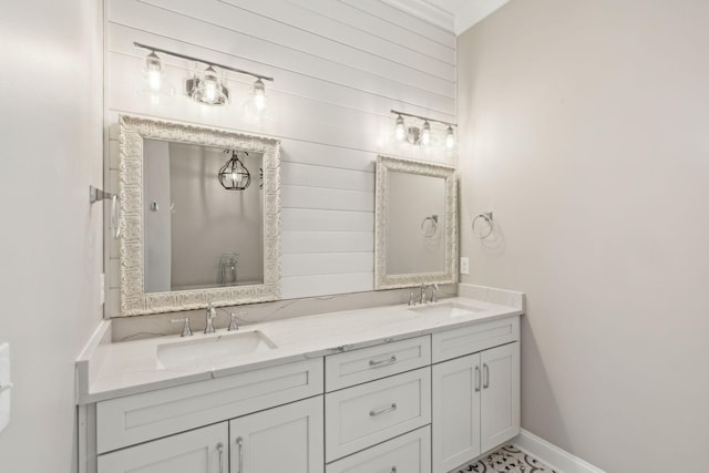 bathroom featuring vanity