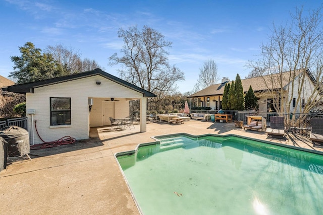 view of pool with a patio