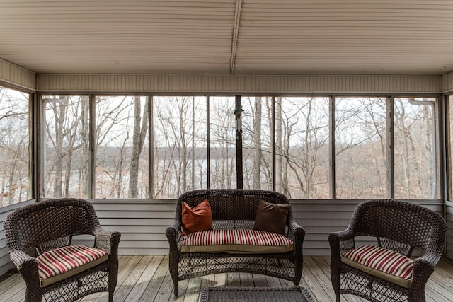 sunroom / solarium with plenty of natural light