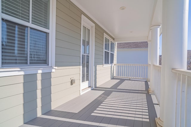 balcony with a porch