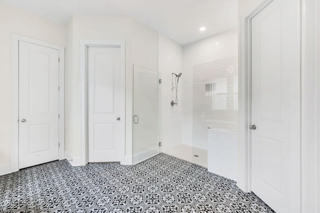 bathroom with walk in shower