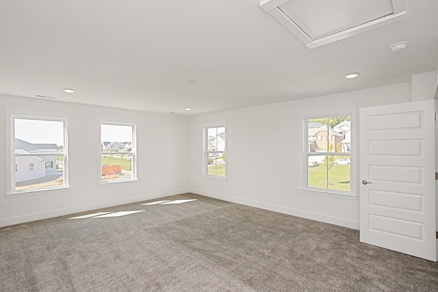 view of carpeted empty room