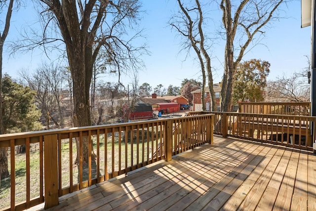 view of wooden terrace