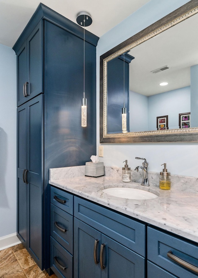 bathroom featuring vanity