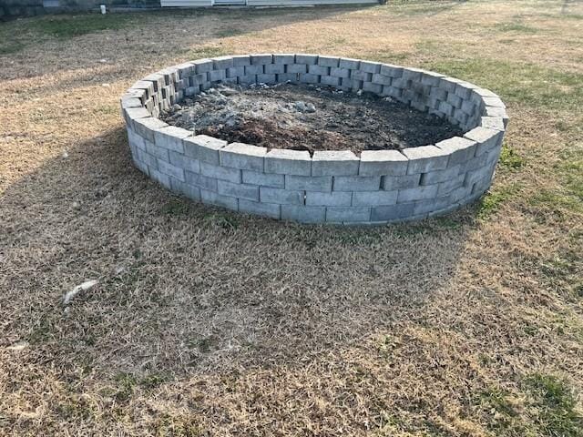 details featuring an outdoor fire pit