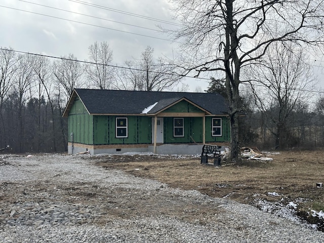 view of front of home