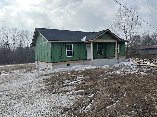 view of front facade with covered porch