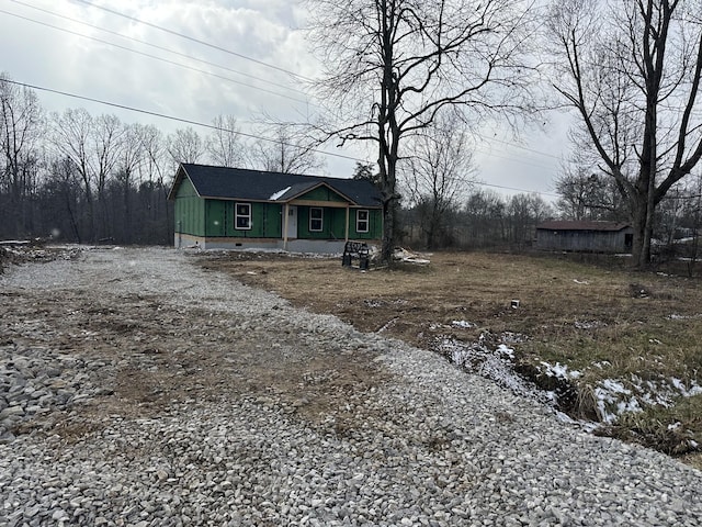 view of front of home