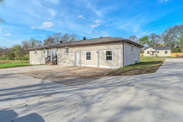 view of rear view of property