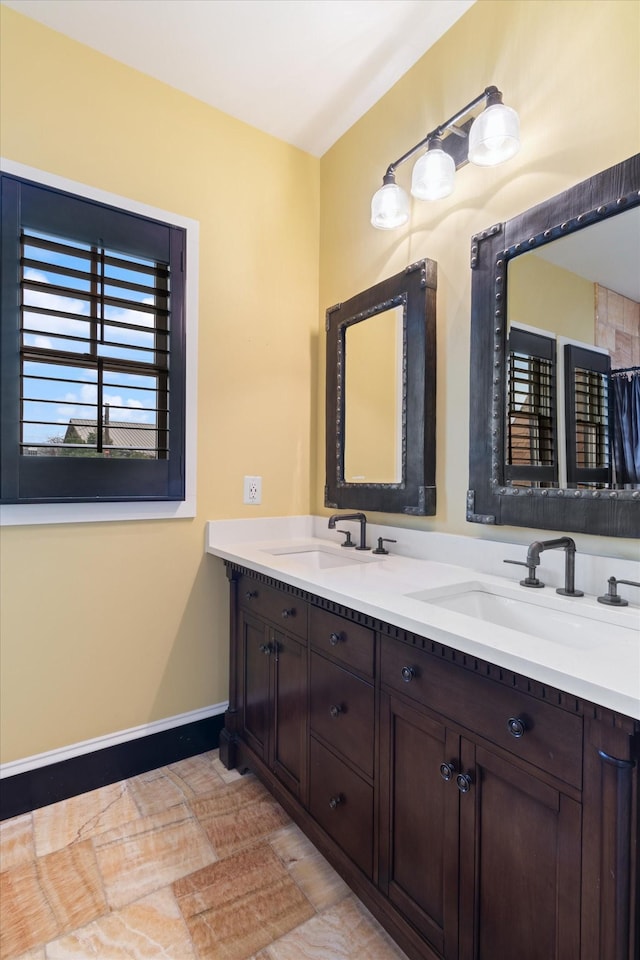 bathroom featuring vanity