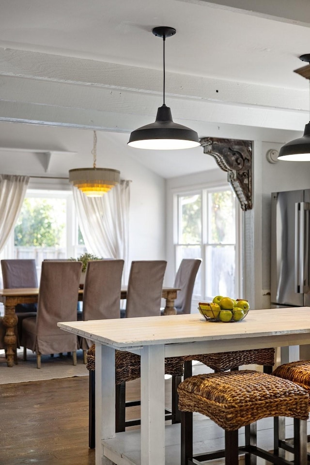 dining room featuring hardwood / wood-style floors