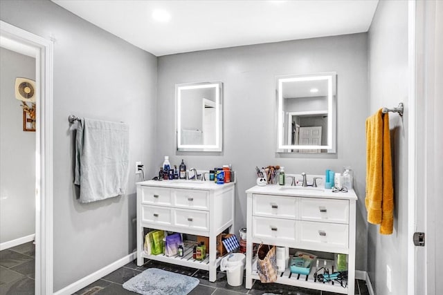 bathroom with vanity