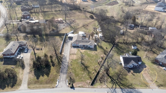 bird's eye view with a residential view