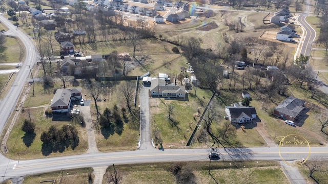 drone / aerial view featuring a residential view