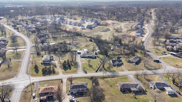 drone / aerial view with a residential view