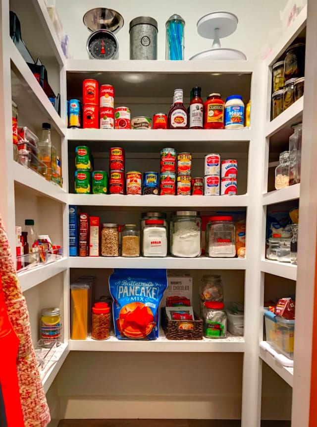 view of pantry