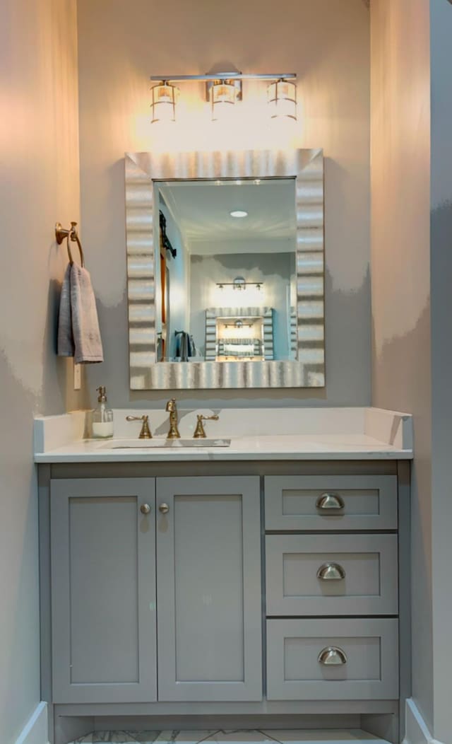 bathroom featuring vanity