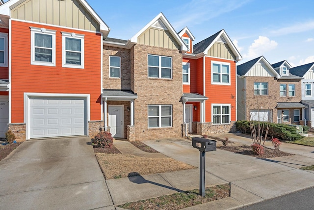 view of property with a garage