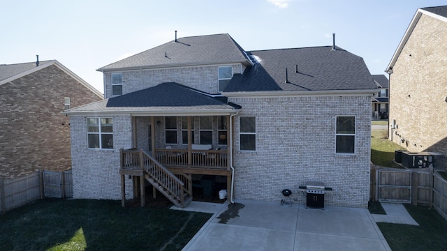 back of property featuring a patio area