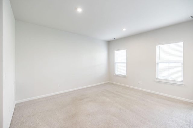 view of carpeted empty room