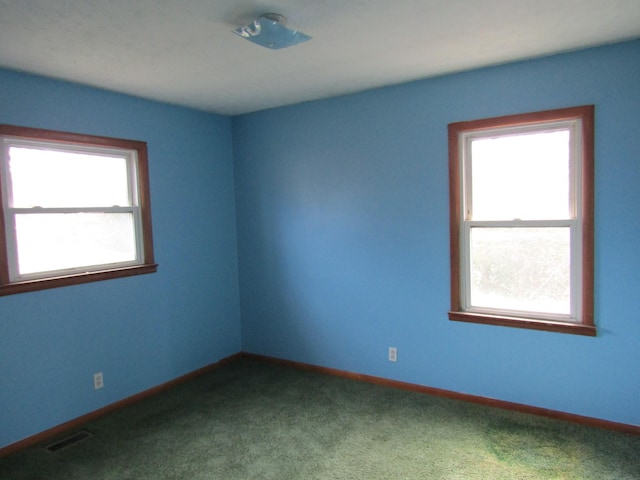 view of carpeted empty room