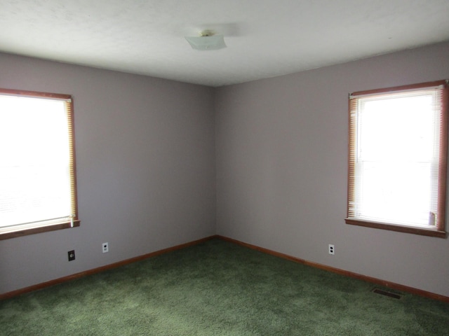 spare room with carpet flooring