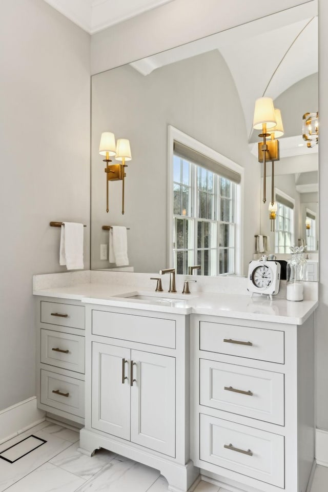 bathroom with vanity