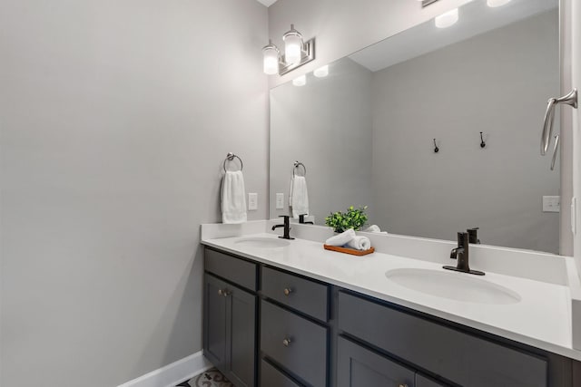 bathroom featuring vanity