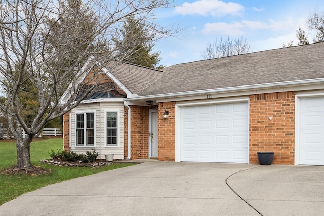 ranch-style house with a garage