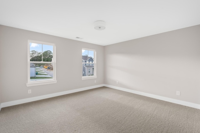 view of carpeted empty room