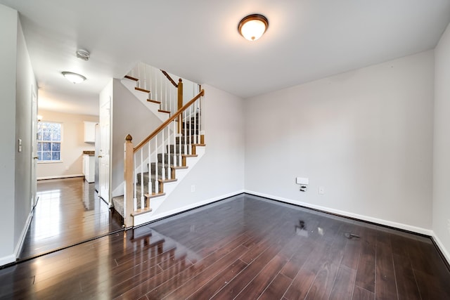 spare room featuring hardwood / wood-style floors