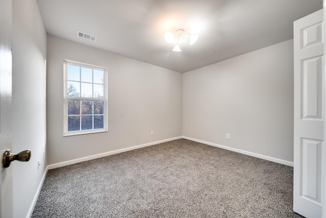 empty room with carpet floors