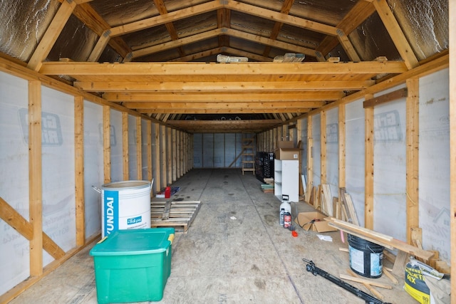 view of storage room