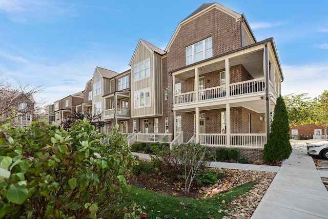 exterior space with a porch