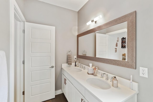 bathroom with vanity