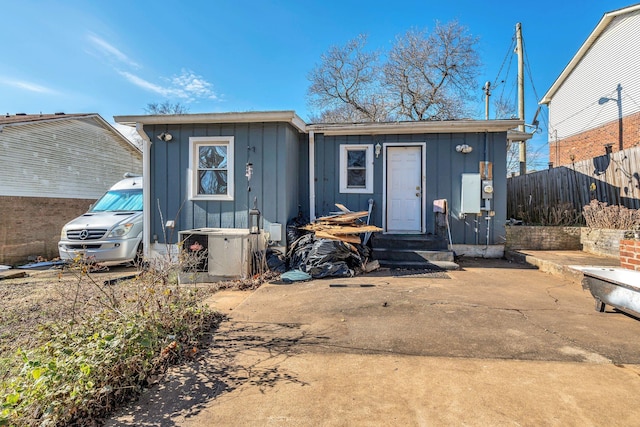 view of back of property