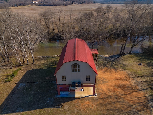 aerial view featuring a rural view