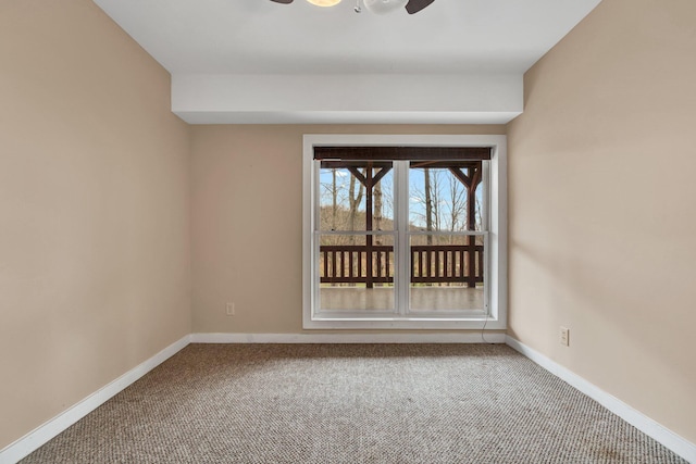 empty room featuring carpet floors