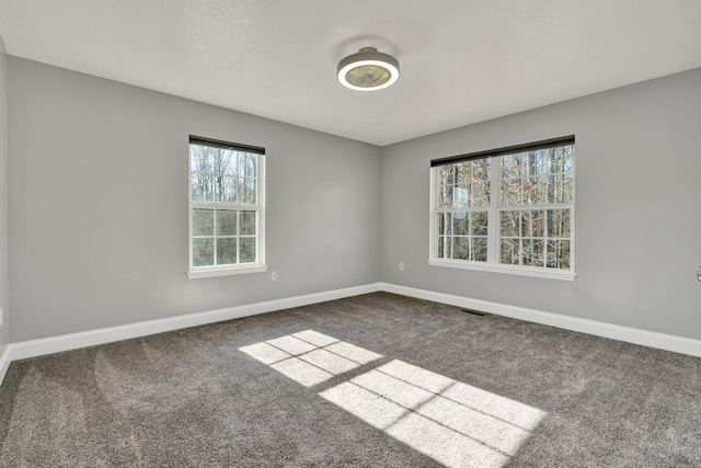 spare room featuring carpet floors