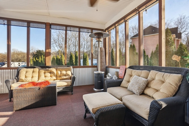 view of sunroom