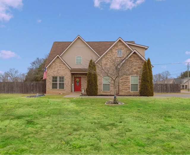 view of property with a front yard